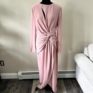 Dress the Population Naomi Twist Crepe Gown Sz L